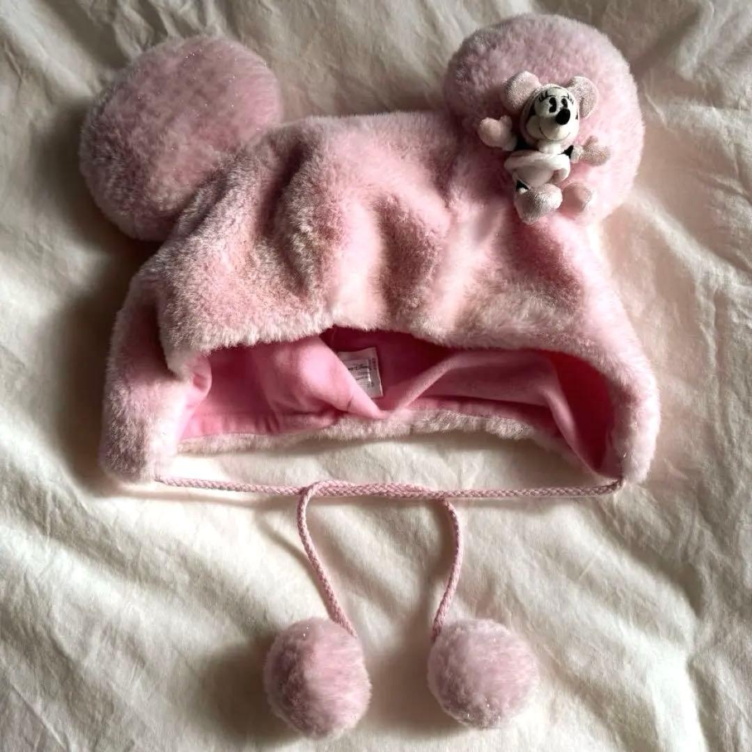 Disney ディズニー ファンキャップ ピンク ラメ 帽子 ミニー