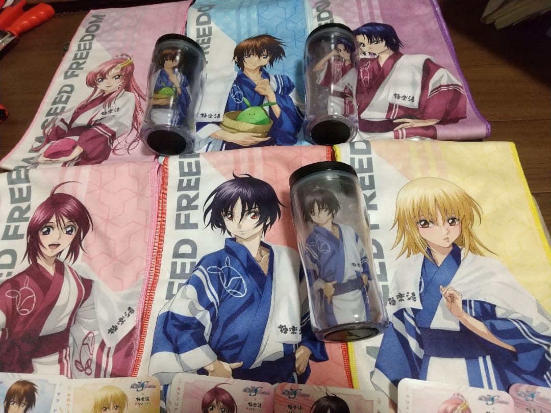 ガンダム SEED 極楽湯 タオル 全種類セット