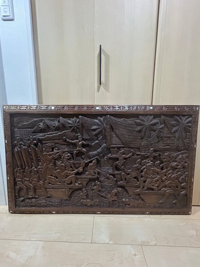 ストーリーボード　パラオ国立美術館購入　木彫り story board パラオの民芸品 itabori（イタボリ） 1930年代に 日本人の