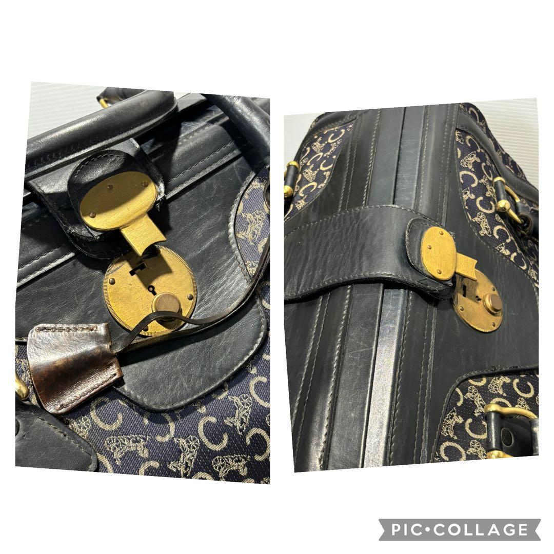 OLD CELINE オールド セリーヌキー付きボストンバッグ【がま口開口希少