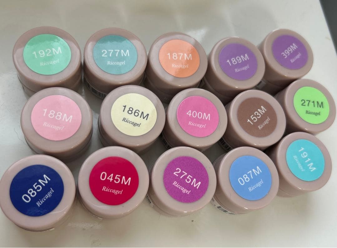 一色追加　リッカジェル　カラージェル　16色セット　六個未開封