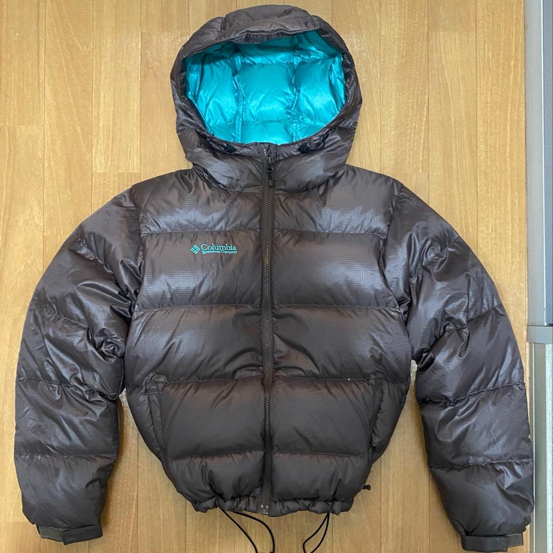 美品！コロンビア700FPジブラルタルシュートジャケットS茶ドローコード短丈y2