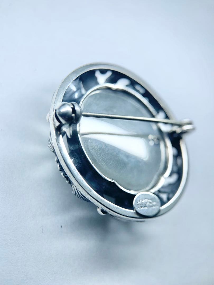 希少 N.E.From ブローチ フラワー 花 ヴィンテージ シルバー 925