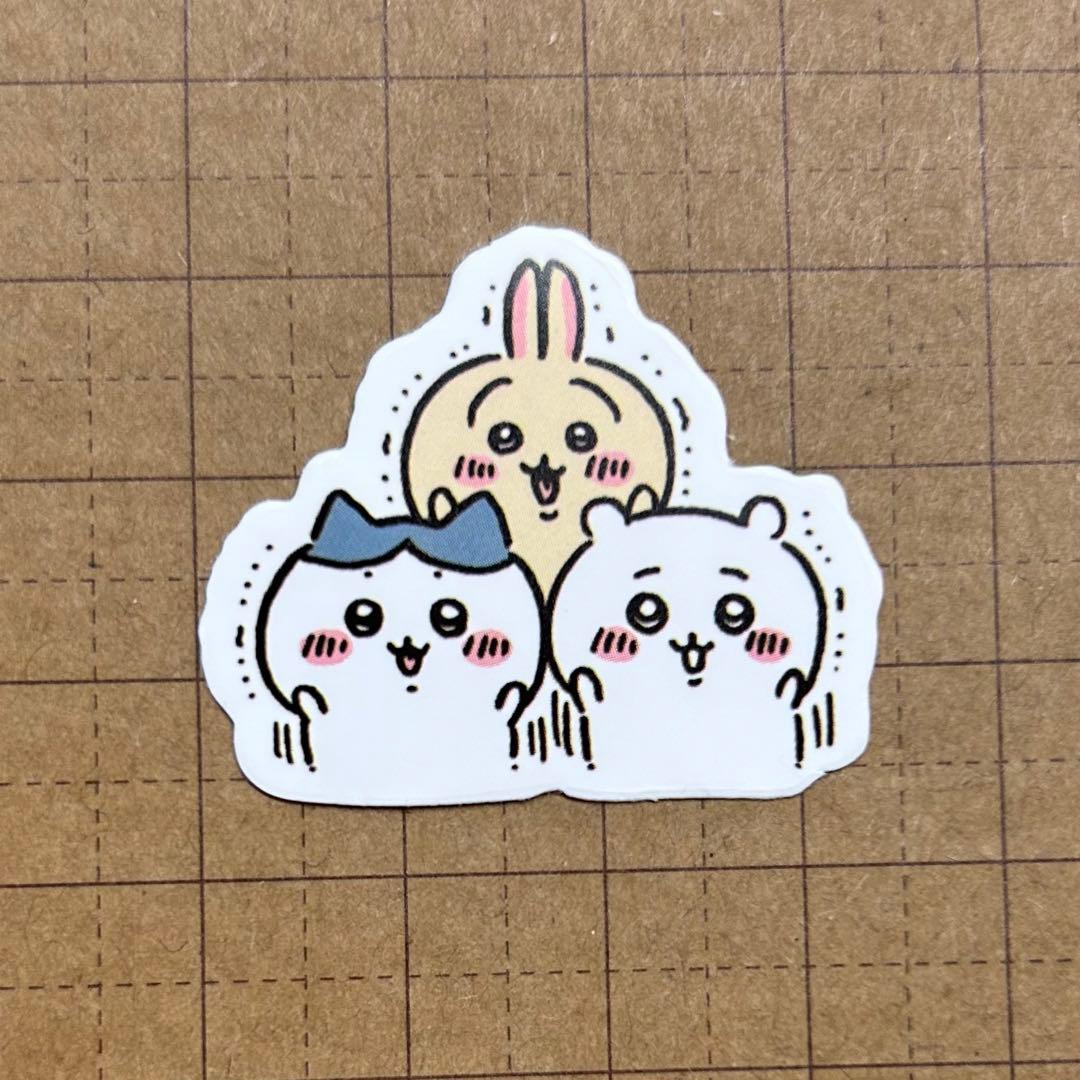 ちいかわシール ちいかわ ハチワレ うさぎ うれしすぎるっ - メルカリ