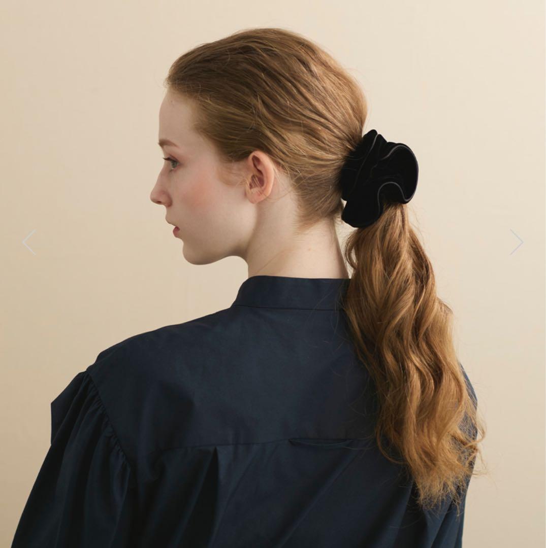 新品タグ付き ALEXANDRE DE PARIS ベロアシュシュ