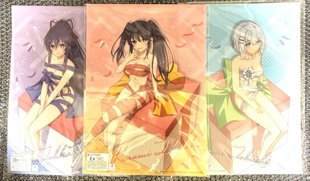 デート・ア・ライブ くじq プレゼント・フォー・ユー クリアポスター 3