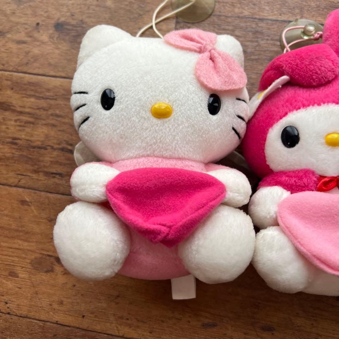 レア】ハローキティ マイメロ ぬいぐるみ 2000年製 エンジェルキティ