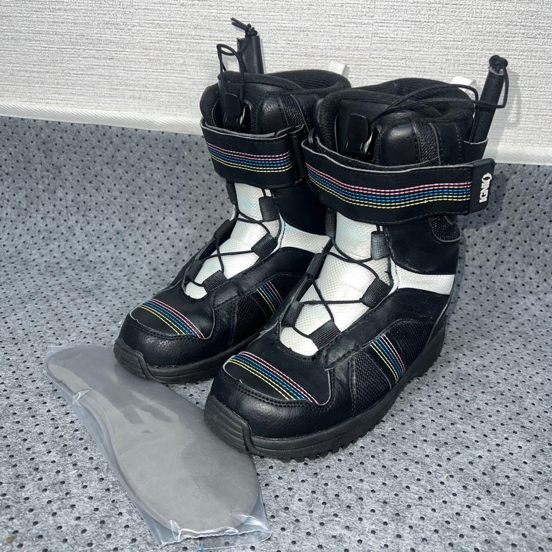 7-8使用 キッズスノーボード120cm IGNIO GRV×バイン×ブーツ - メルカリ