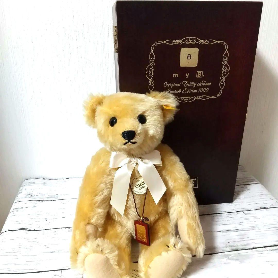 シュタイフ社×カネボウ コラボmyB オリジナルテディベア非売品☆専用木箱付 シュタイフ社×カネボウ コラボmyB オリジナルテディベア非売品☆専用木