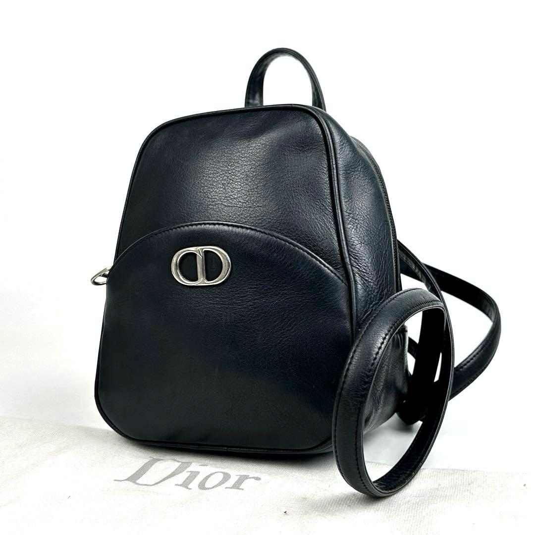 【美品】ディオール　リュック　CD　アイコン　シルバー金具　カナージュ　レザー Christian Dior（クリスチャン・ディオール） ハンドバッグ レディ