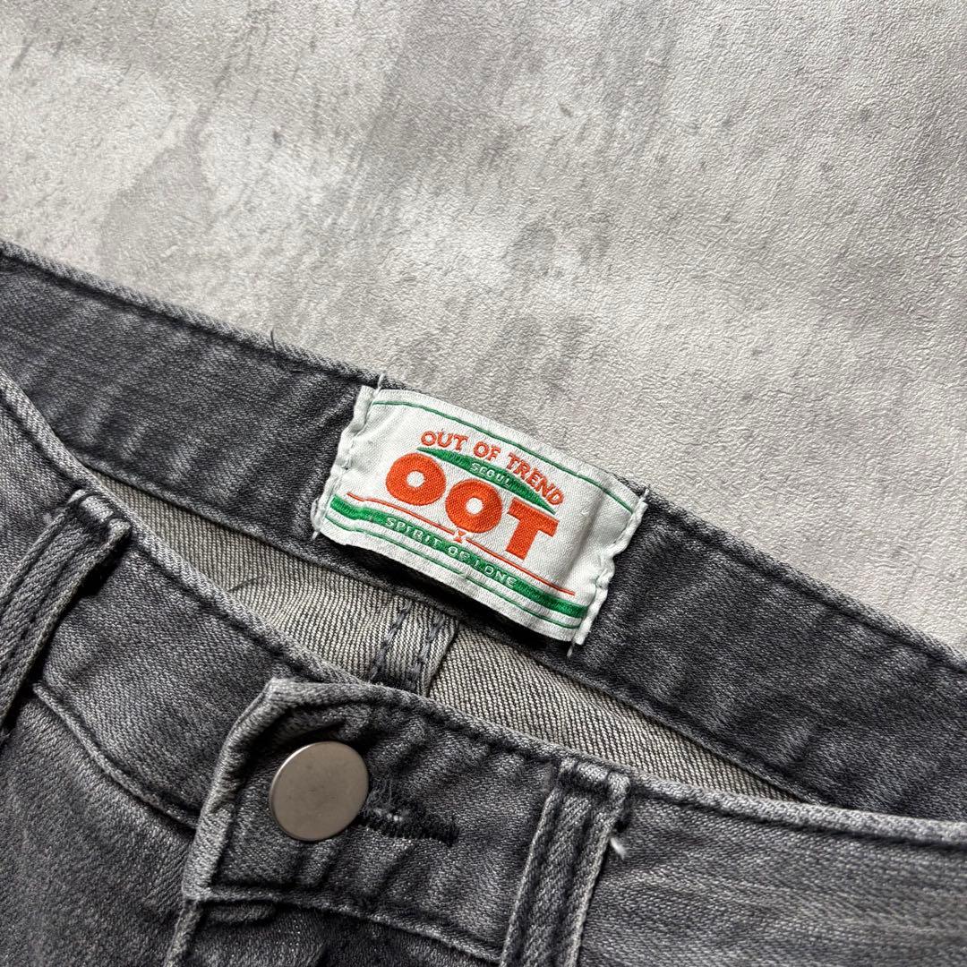 y2k black denim flare pants boots cut - メルカリ