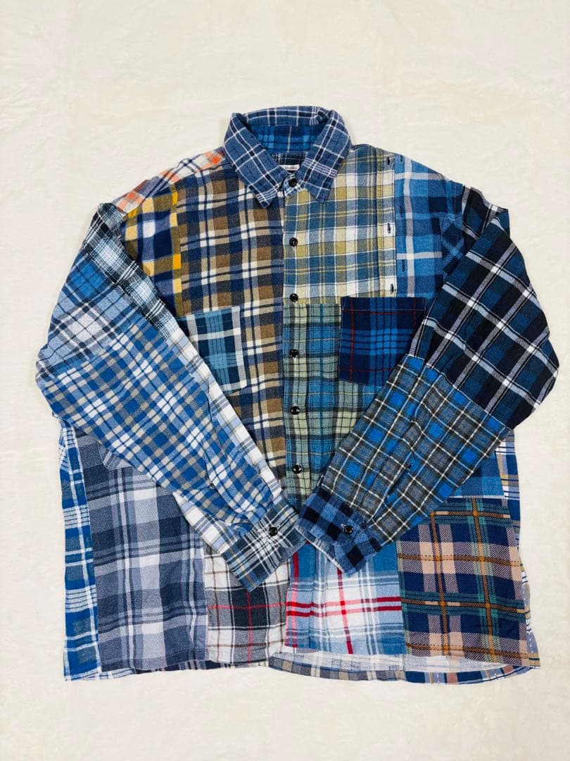 needles（ニードルス）リメイクチェックシャツ　一点物