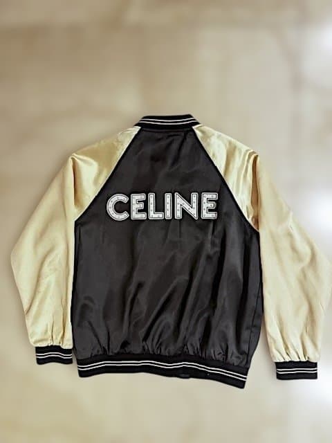 CELINE スカジャン ジャケット 約Lサイズ相当 ブラック