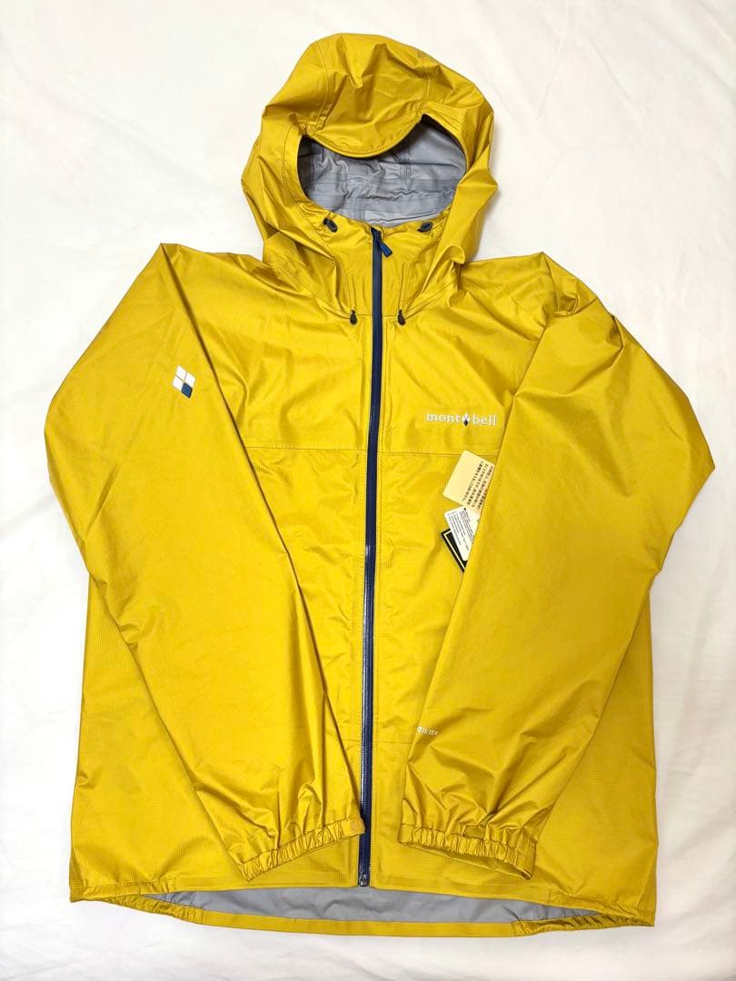 未使用！mont-bell ストームクルーザージャケット　イエロー　ゴアテックス