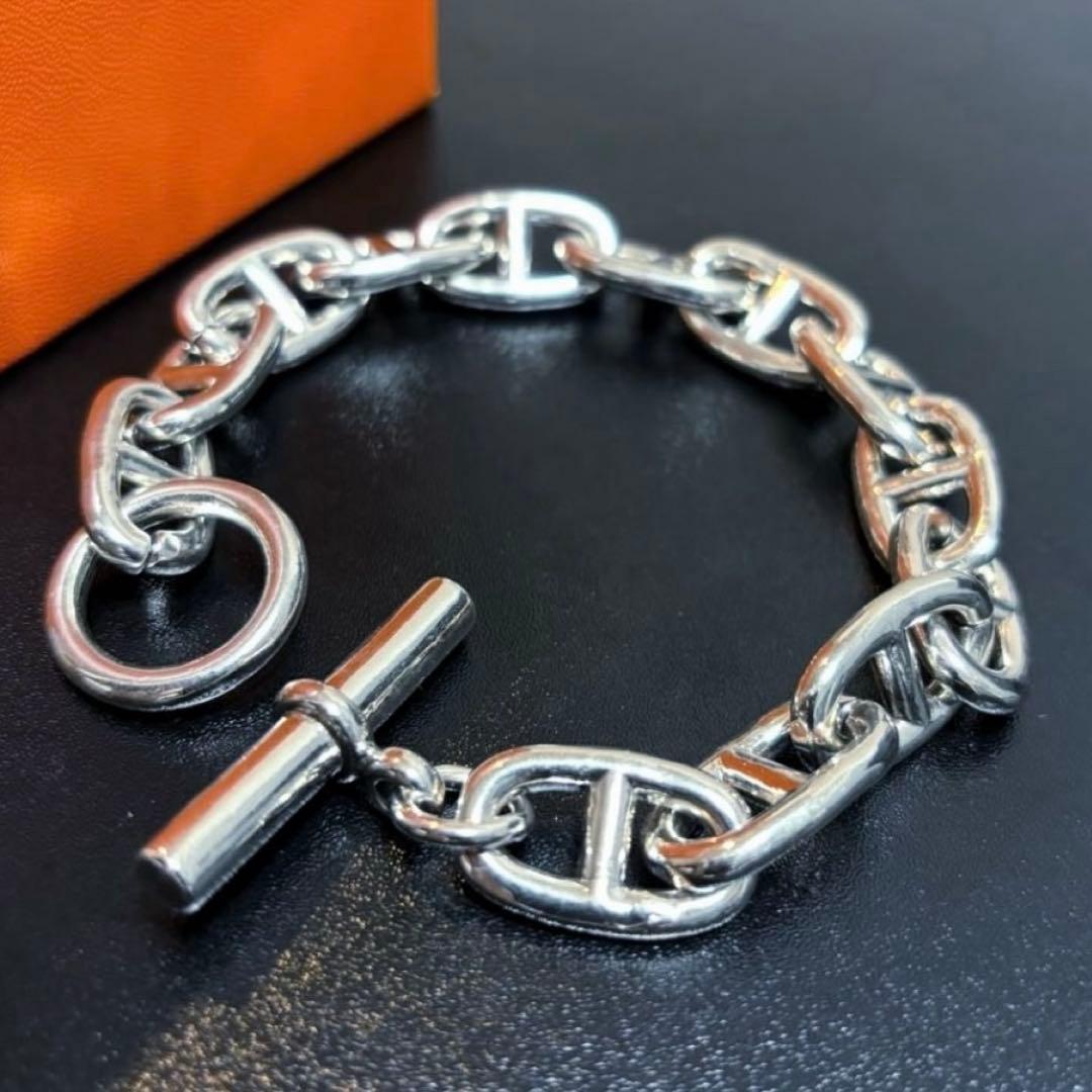 シェーヌダンクル ブレスレット シルバー925 アンカーチェーン 男性