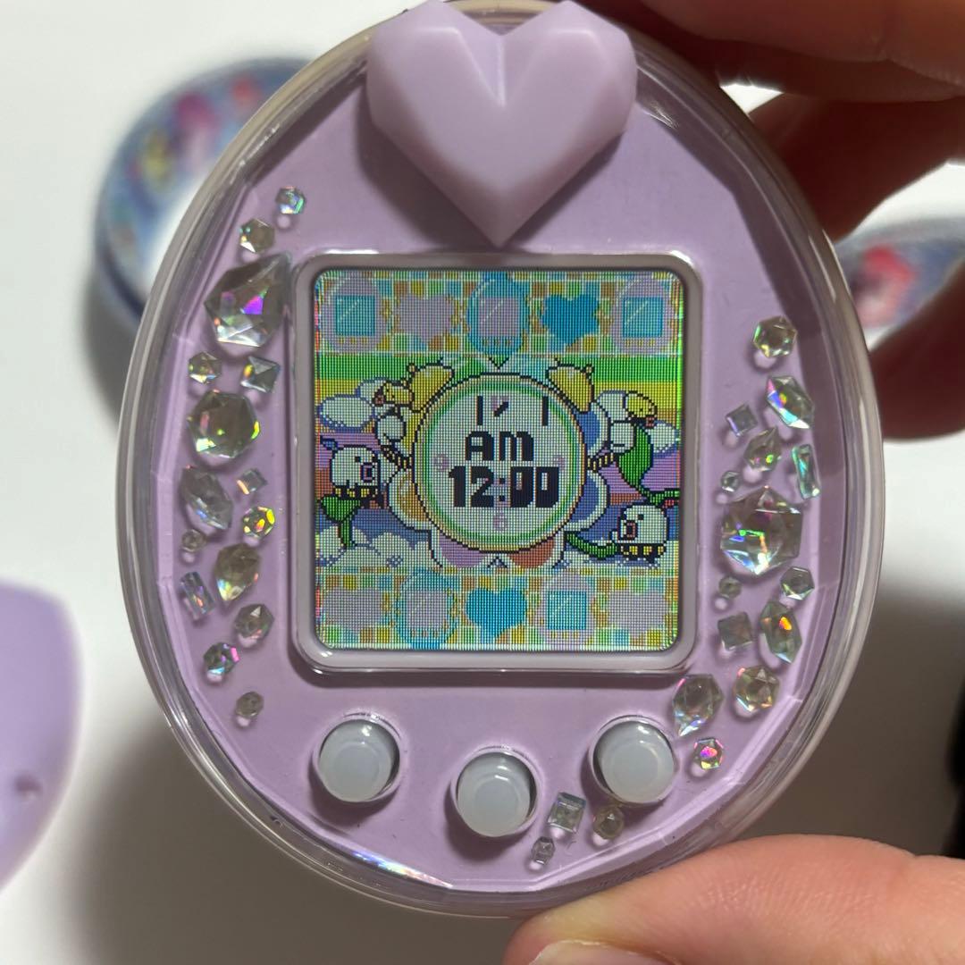 動作確認済み】たまごっち ピース パープル 紫 P's ストラップ付き