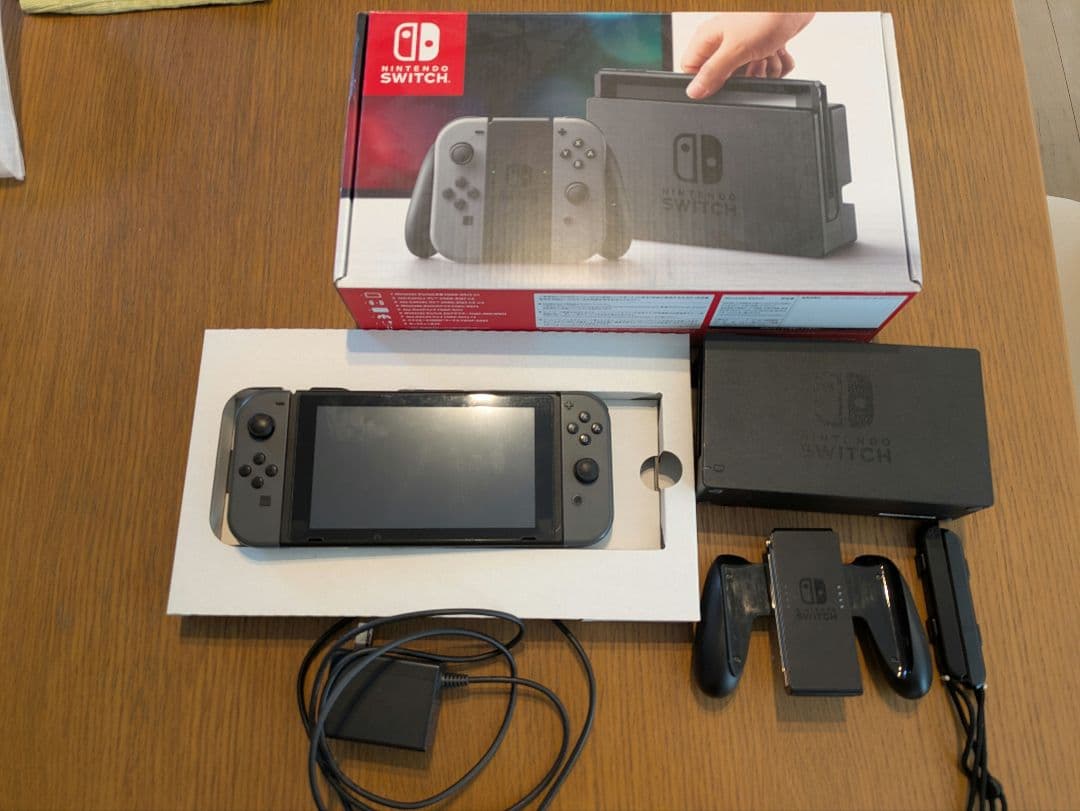 Nintendo Switch グレー 本体 microSD 128付