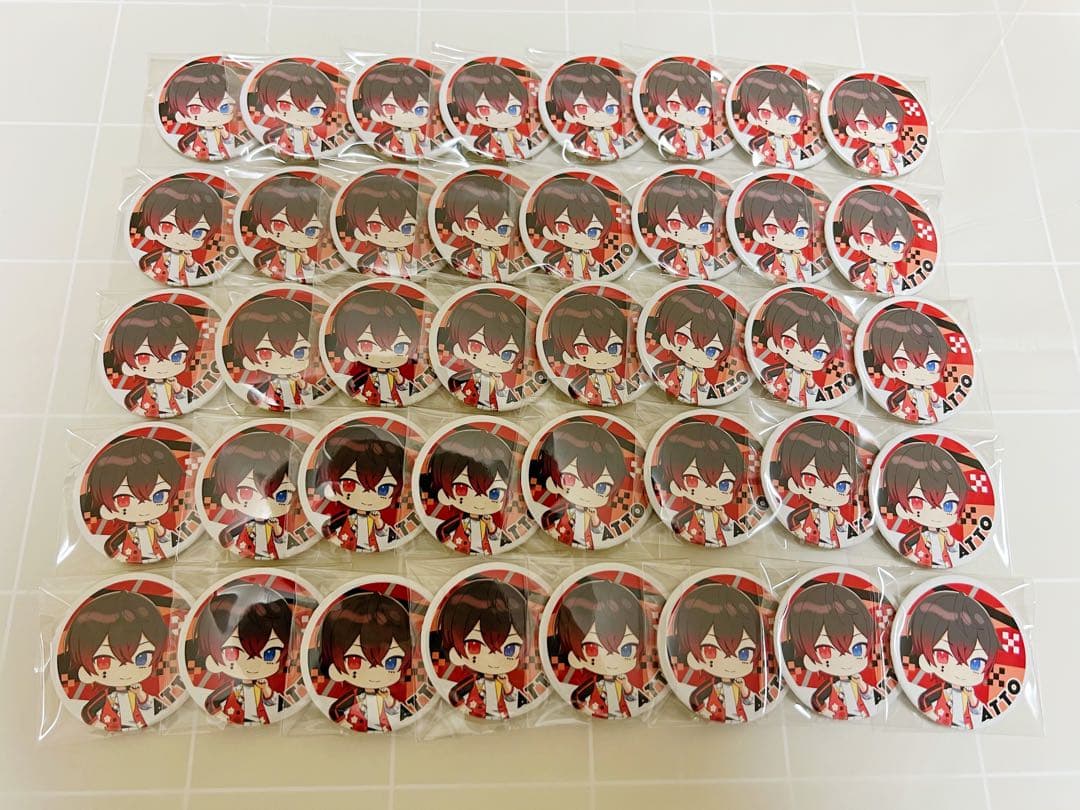 あっとくん 缶バッジ 40個 あっとくん「Aces」ランダム缶バッジ - あっとくんショップ - BOOTH