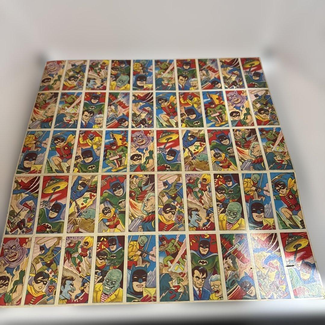 メンコ めんこ　バットマン　当時物　シート　未切断 Yahoo!オークション -「バットマン めんこ」の落札相場・落札価格