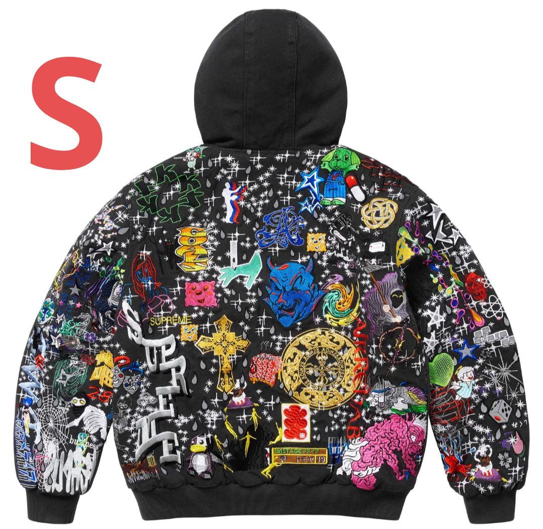 スケートボード AOI Embroidered Hooded Work Jacket