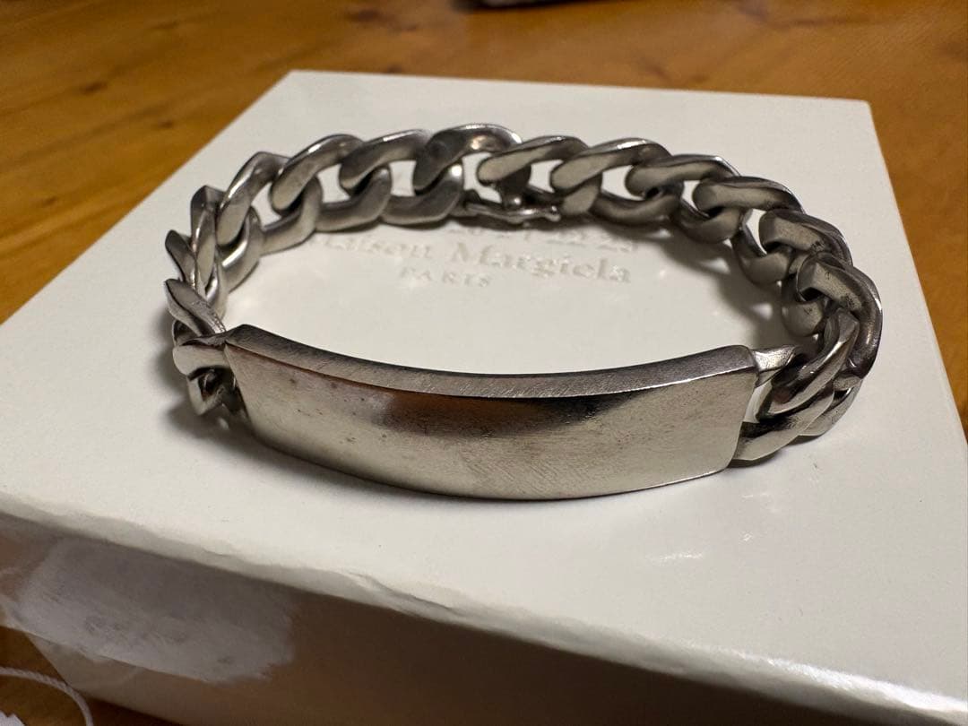 【Akala】MaisonMargielaマルジェラチェーンIDブレス Maison Margiela【メゾン マルジェラ】ID ブレスレット(SILVER