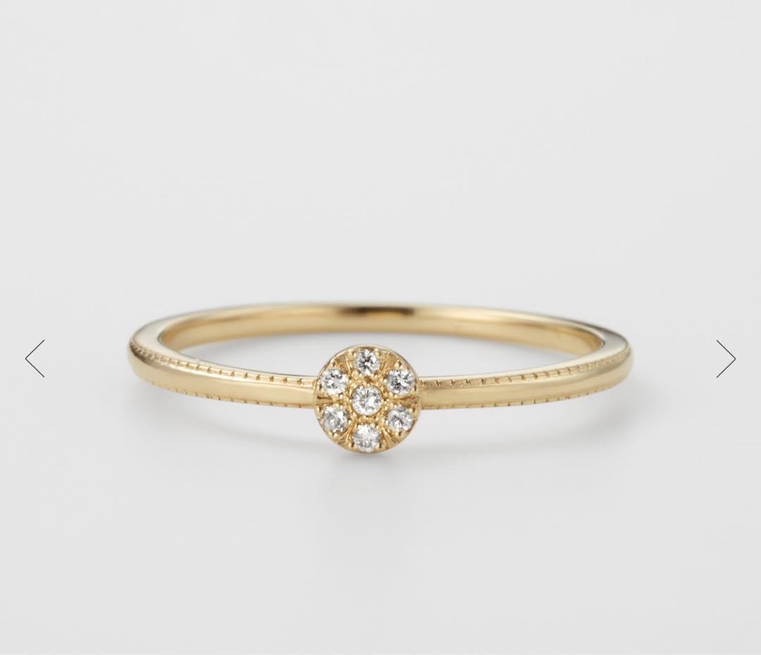 美品agete アガット　ダイアモンドリング