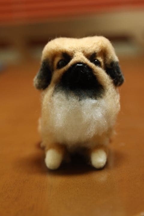 羊毛フェルト　ペキニーズ