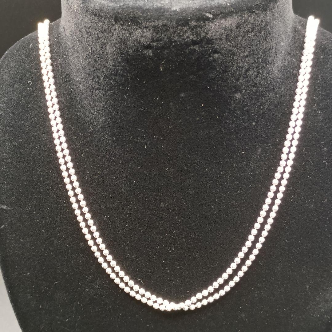 GUCCI ダブルボールチェーン 52.5cm SILVER925 ユニセックス