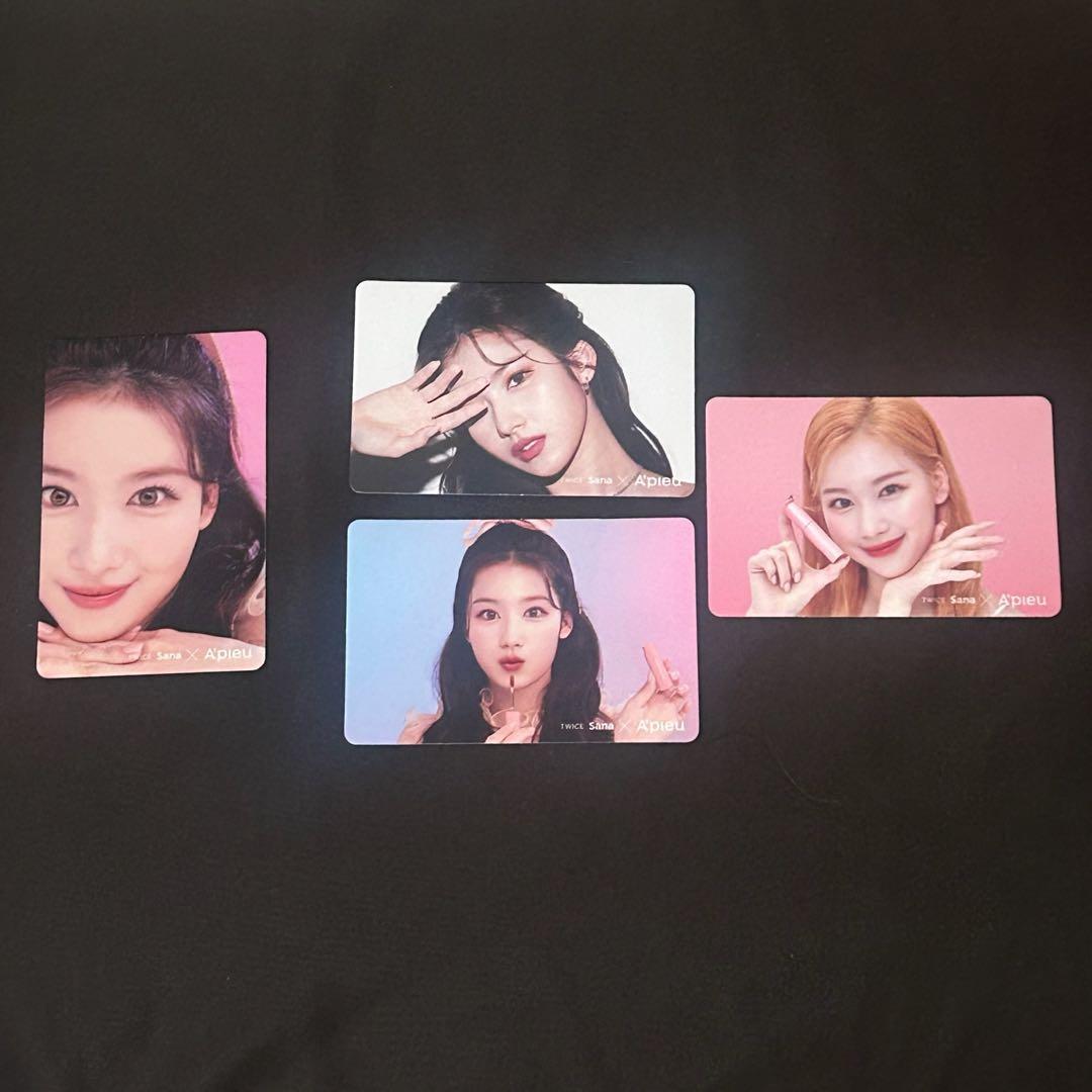 TWICE サナ サイン入りタレントカード4枚セット