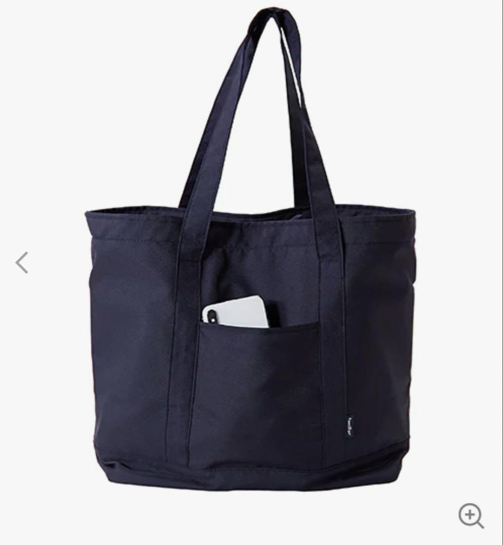 familiar マザーズバッグ ネイビー×赤チェック - メルカリ