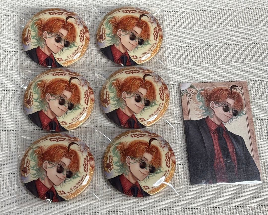 悪魔執事と黒い猫 あくねこ 4周年 グリッター 缶バッジ 特典 テディ