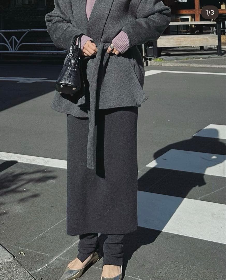 値下げ中【新品】na.eニットスカート&レッグウォーマー レッグウォーマー付きレザーライクミニスカート｜SPIRALGIRL