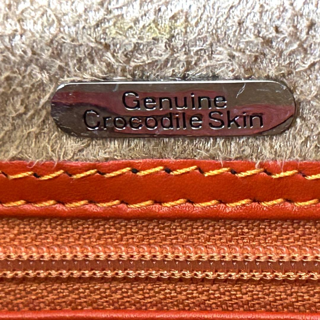 希少】クロコダイル レザー ボストンバッグ シャイニング 加工
