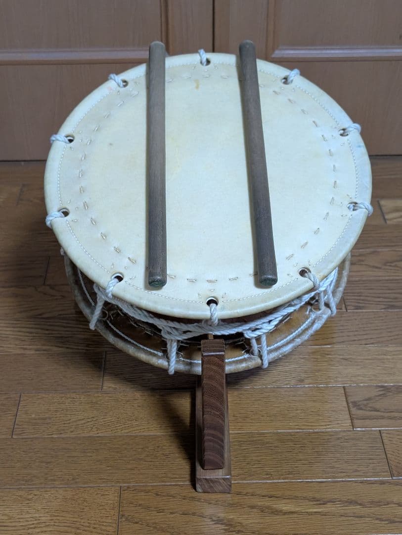 締太鼓 和太鼓 バチ 木製スタンド ケース付