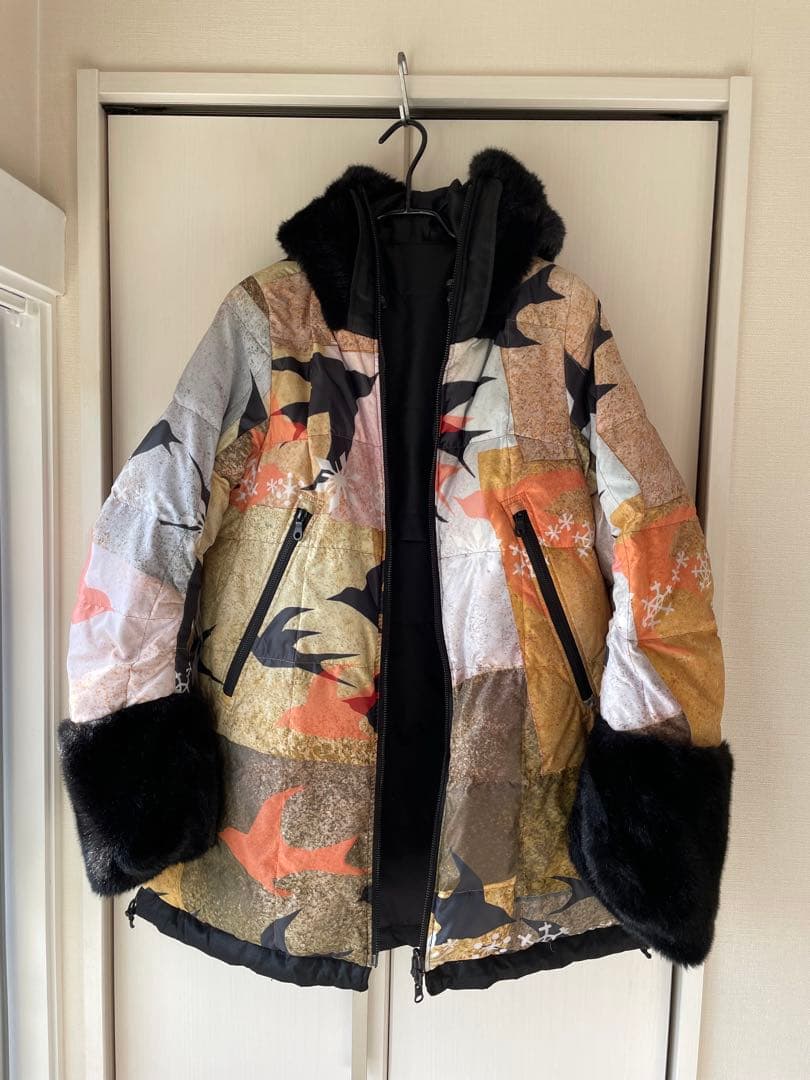 カミシマチナミ リバーシブル 2way ダウンジャケット kaoyorinakami ダウンジャケット ダウン reversible down jacket