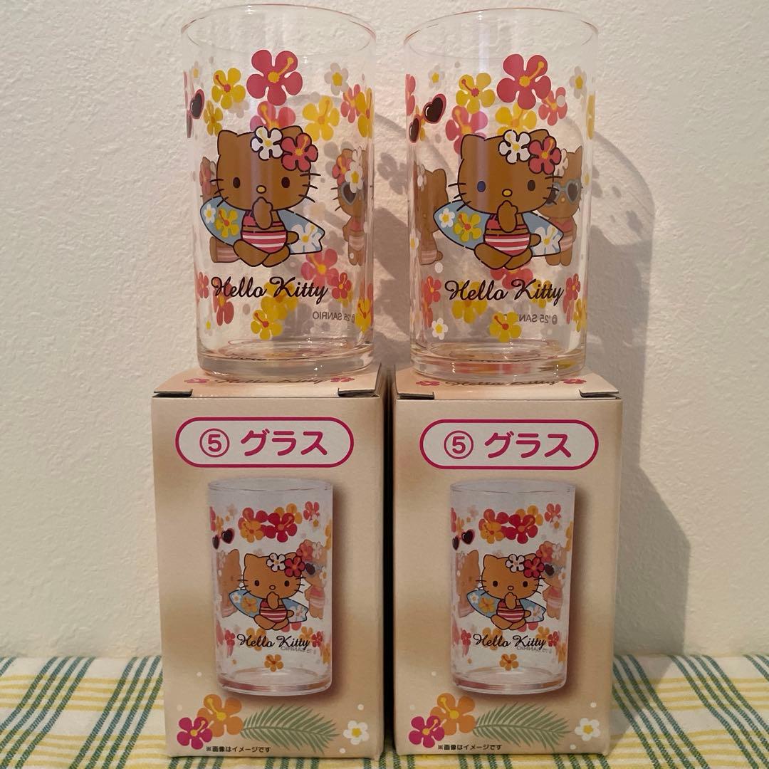 ハローキティ 1番くじ 日焼けキティ グラス 2個セット - メルカリ