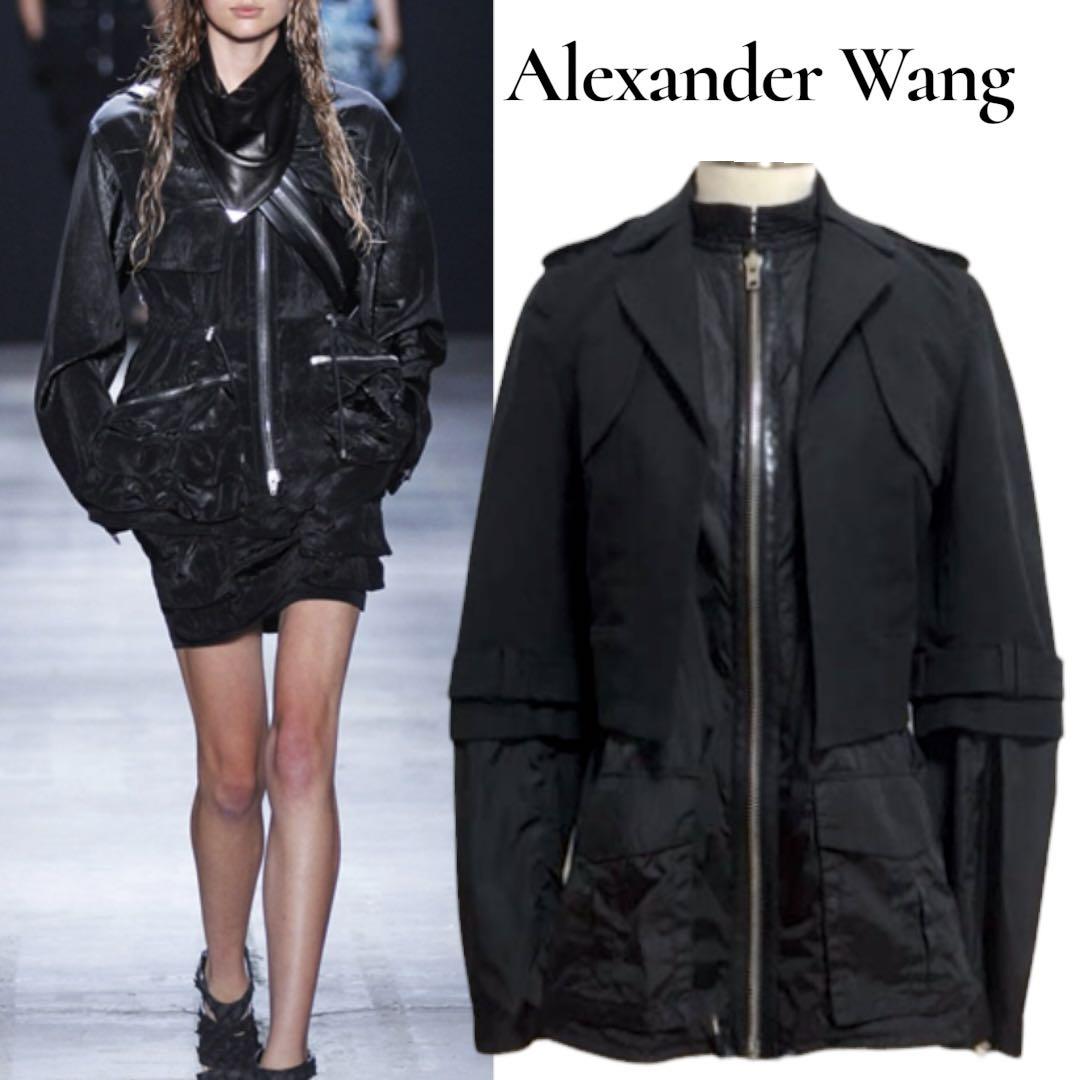 【希少】コレクション　アレキサンダーワン　ジャケット　異素材ドッキング　y2k