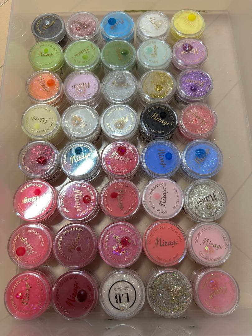Mirage アクリル　パウダー　40個　ミラジカラー 未使用近い