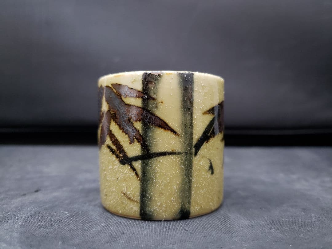 絵唐津皆具 古川華山作 清寂 茶道具 水指 建水 蓋置 花器 竹柄 - メルカリ