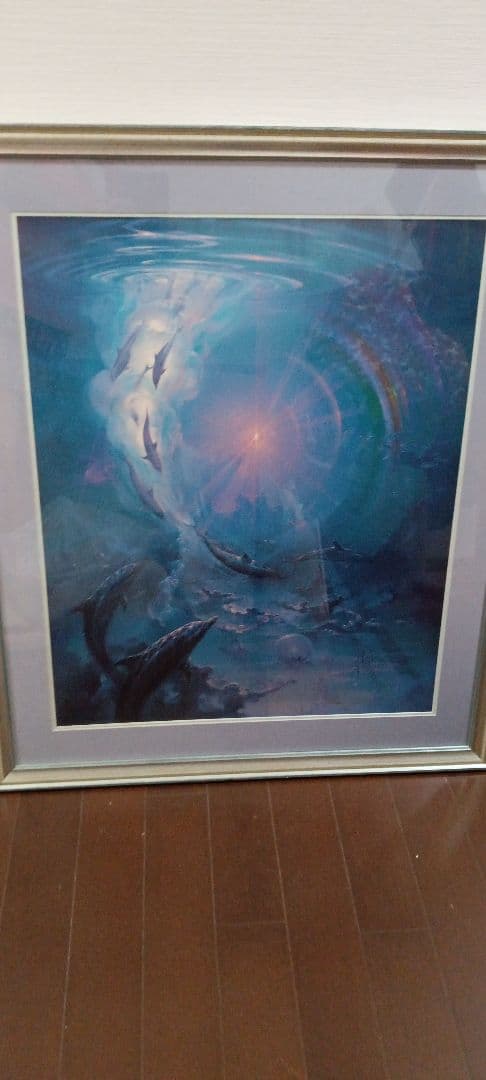 ジョン・ピトレー　『フリーダム』版画 ビヨン ウィンブラッド ミス・エラ 鳩を抱く女性 アートフレーム