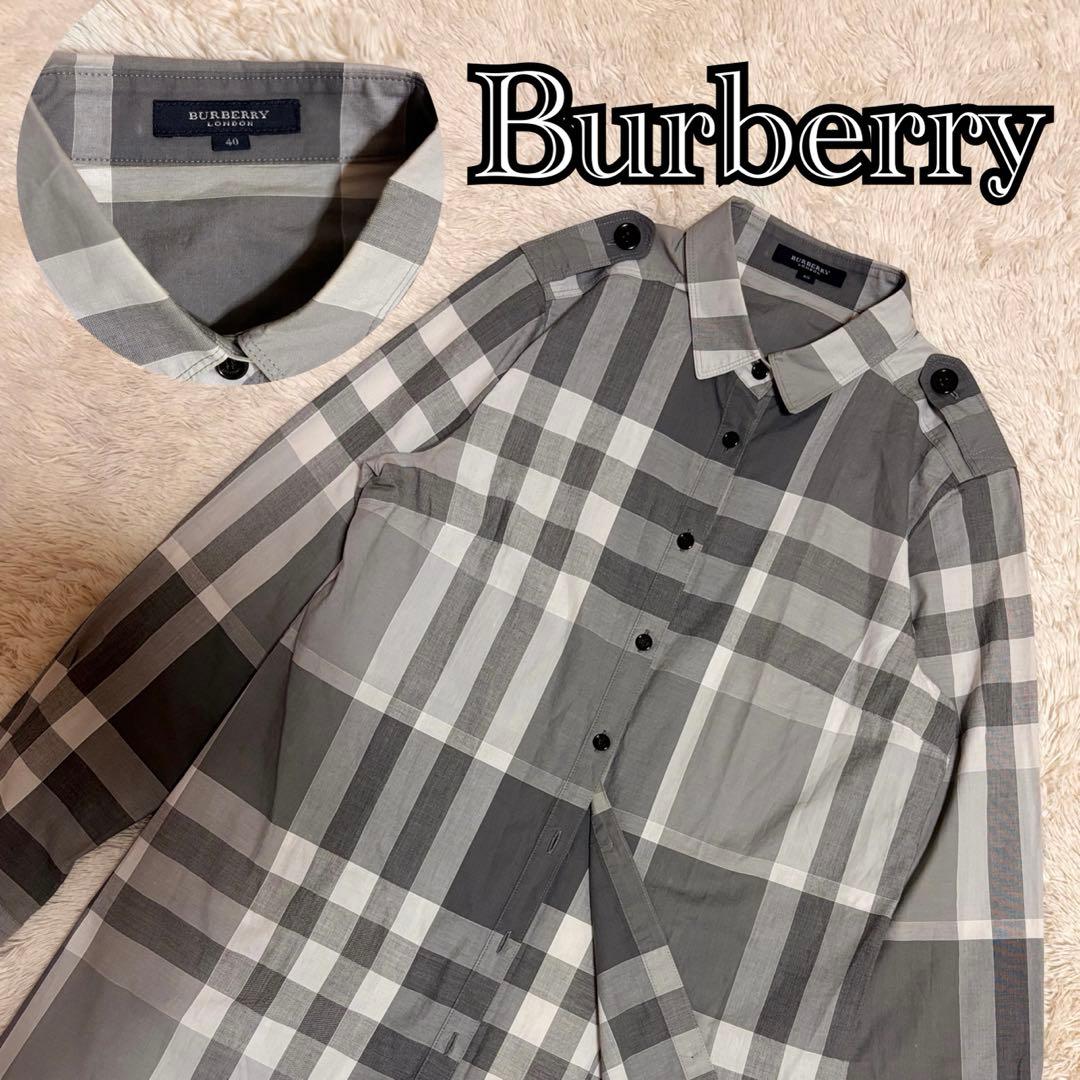 BURBERRY バーバリーロンドン メガチェック ノバチェック 長袖 シャツ