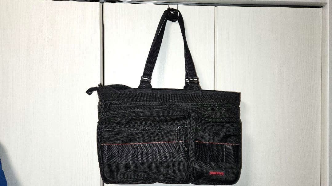 【希少廃盤】ブリーフィング briefing トート 横ワイド バッグ ビジネス