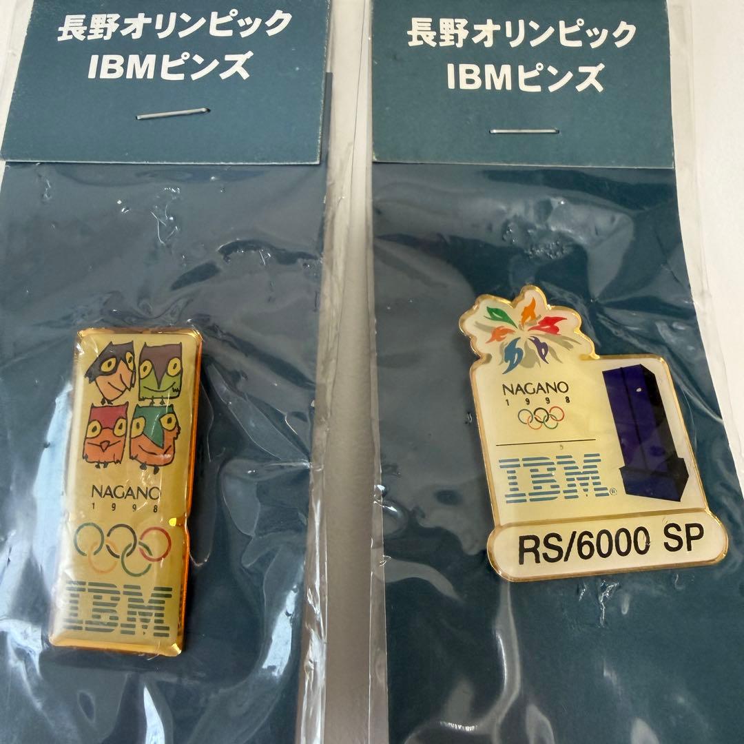 匿名配送料込☆未開封! 1998年冬季長野オリンピック IBM ピンバッジ