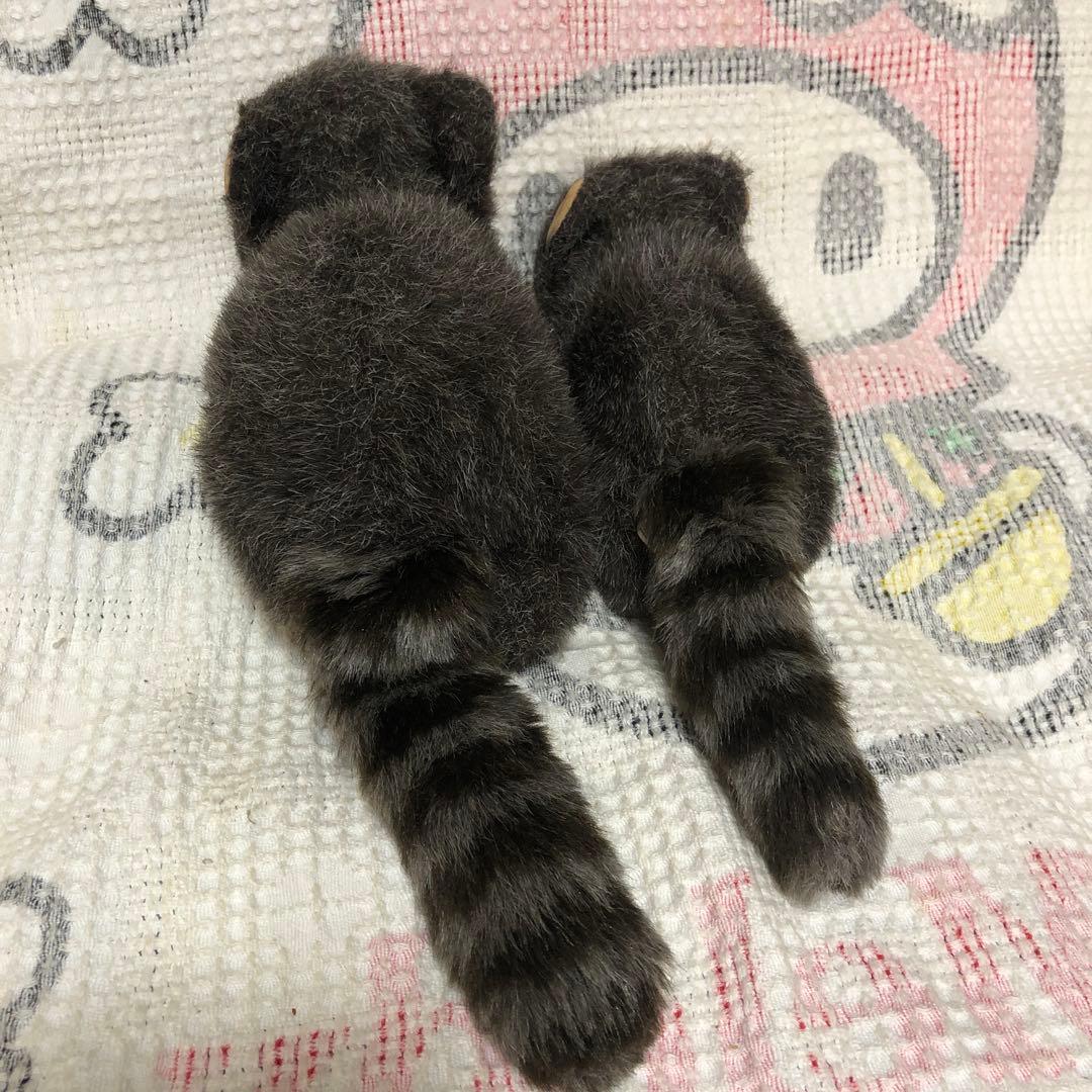 昭和レトロ ヴィンテージ ファースト社 アライグマ ぬいぐるみ 2こ