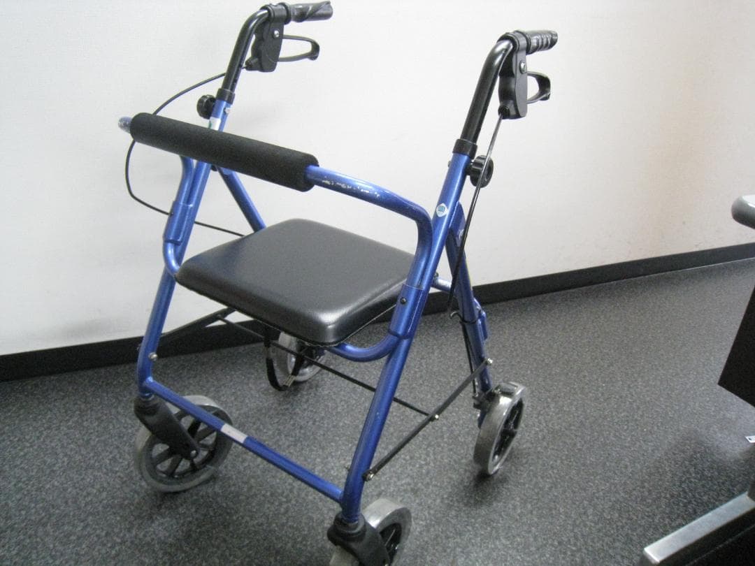 ハッピーⅡ NB 竹虎 歩行車 歩行器 介護用品 ブルーメタリック