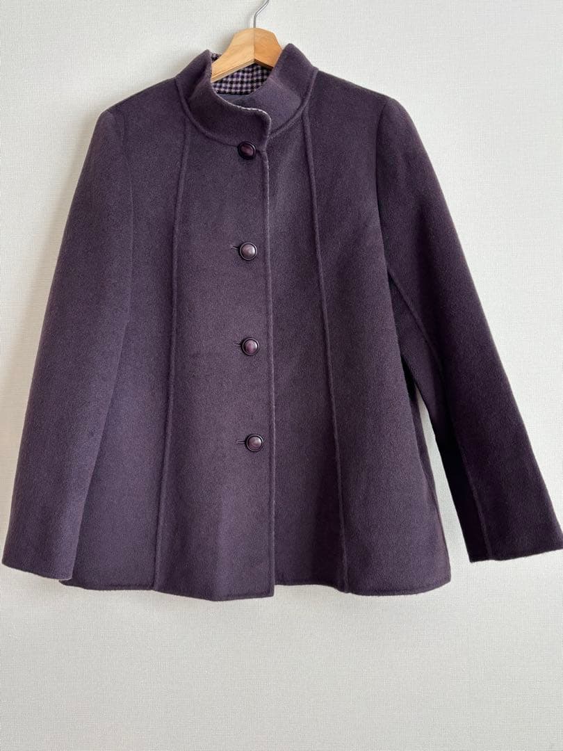 ⭐︎レリアン⭐︎カシミア100%！！ハーフコート✴︎マフラー付き✴︎
