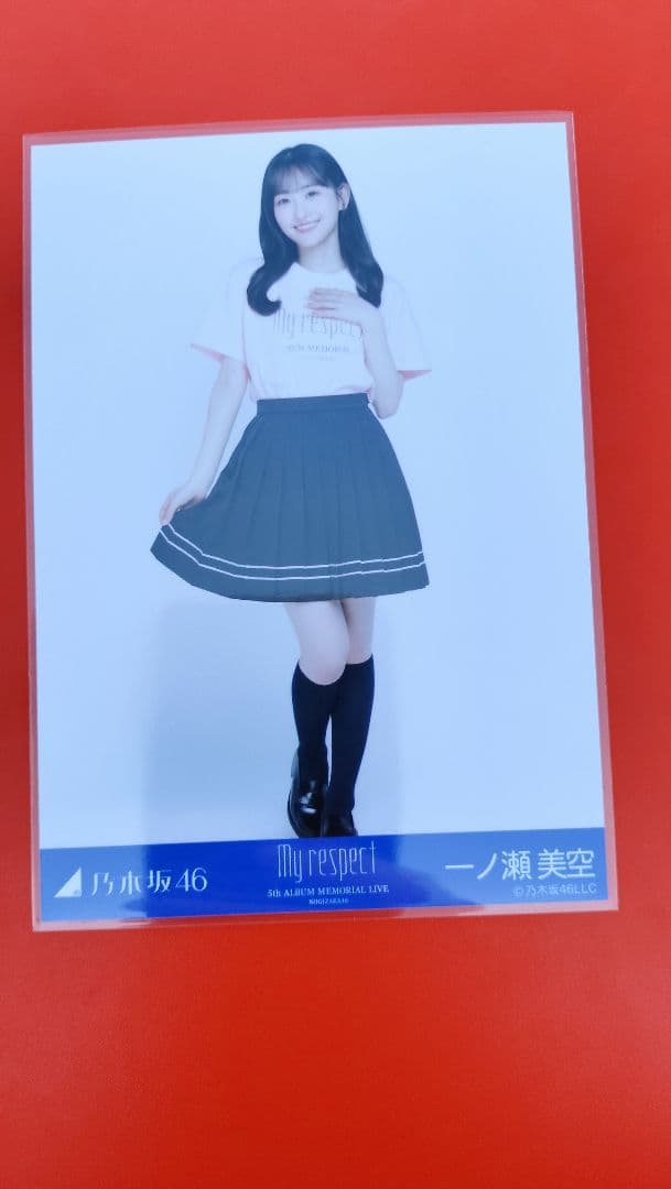 一ノ瀬美空 5th アルバム My respect ライブTシャツ 生写真 ヒキ