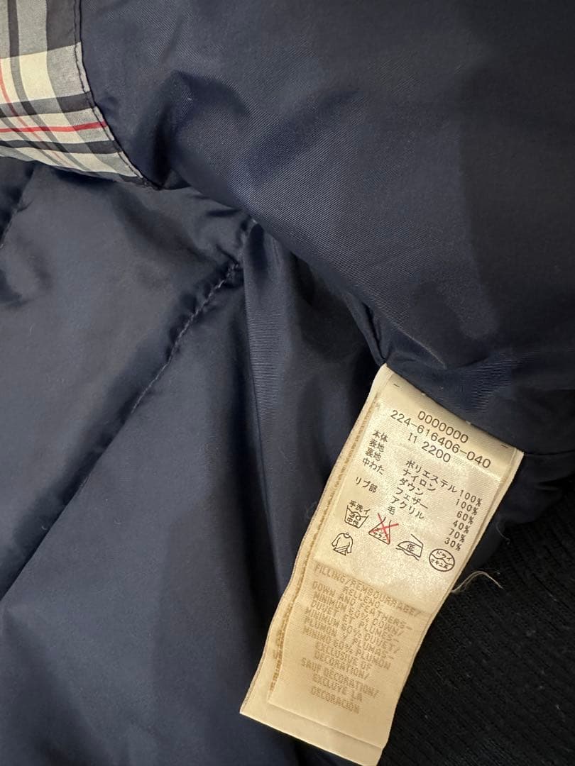 貴重！TOMMY ボリュームファー チェック ダウン Mサイズ