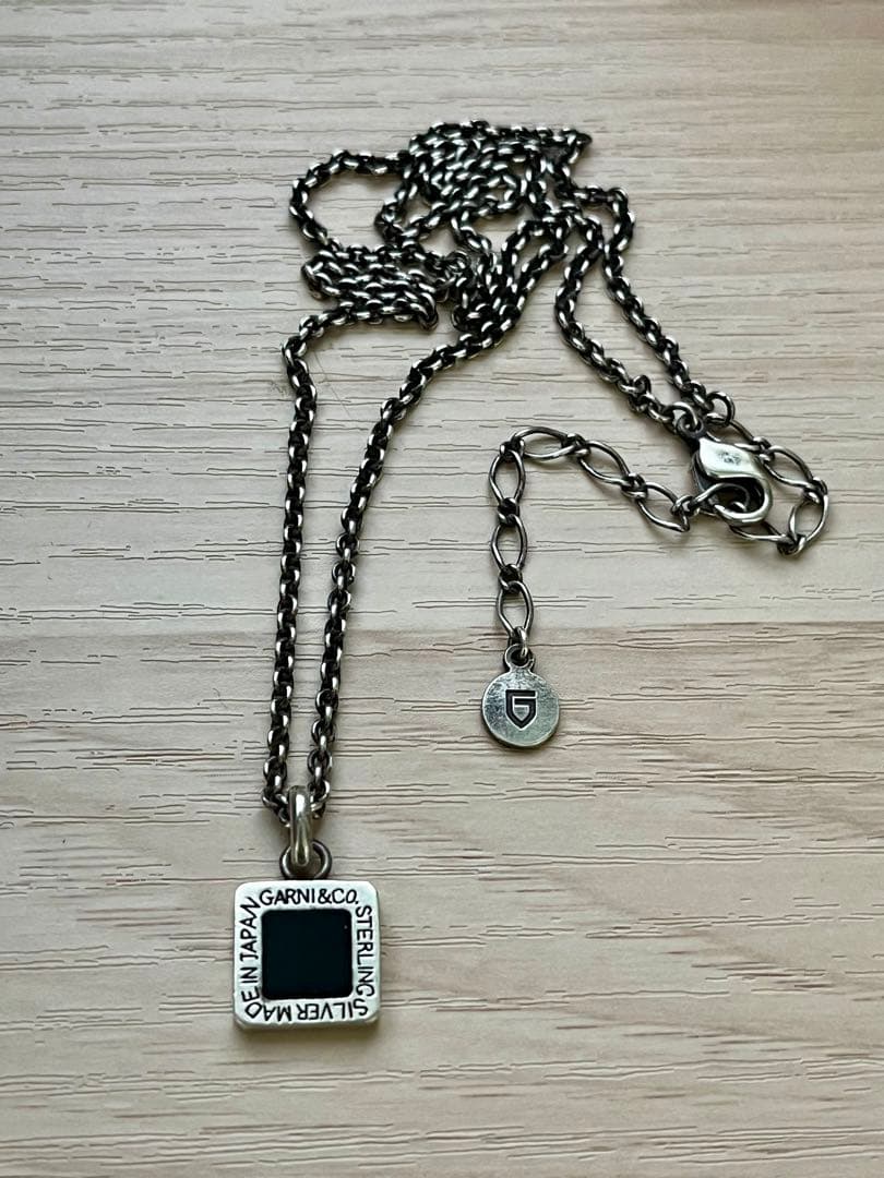 GARNI ガルニ オニキス スクエア ネックレス - メルカリ