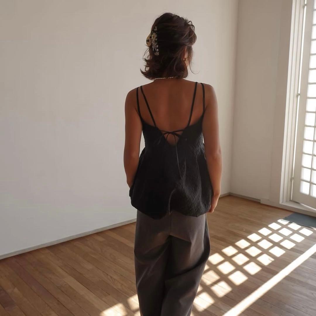 cavezarosso ジャガードぺプラムバルーンキャミソール ジャカードペプラムバルーンキャミソール/CAVEZA ROSSO/カベサロッソ